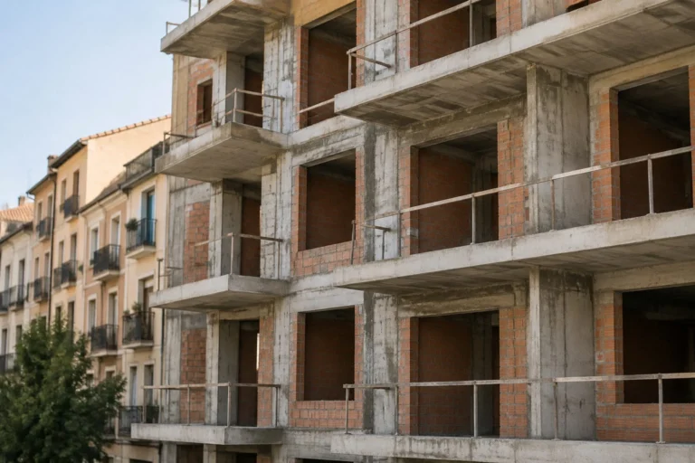 Bloc în construcție în Spain
