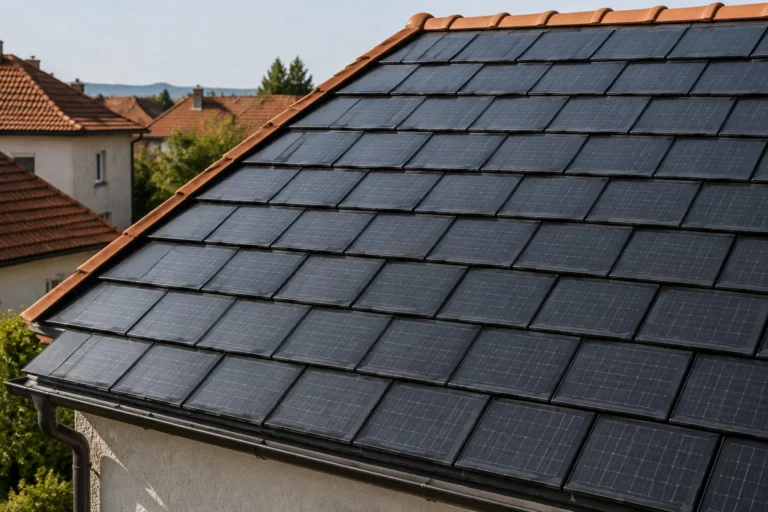 Acoperiș cu țiglă fotovoltaică